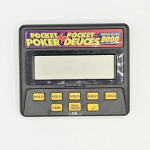 Radica Pocket Poker‎ Deuces Royal Flush 5000 Game Model 1314 Electronic Tested